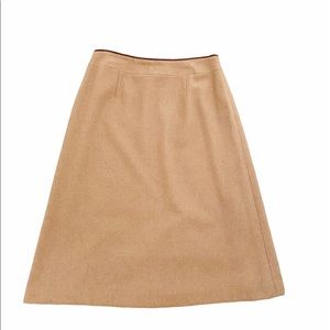 Talbots a-line skirt made in Italy pure camel hair